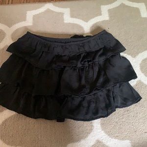 flowy crop tube top with layered panels